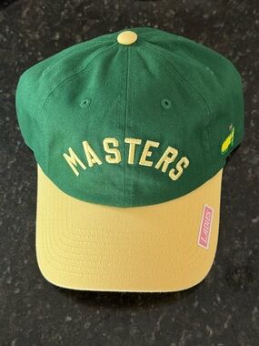 Masters Green and Yellow Golf Cap